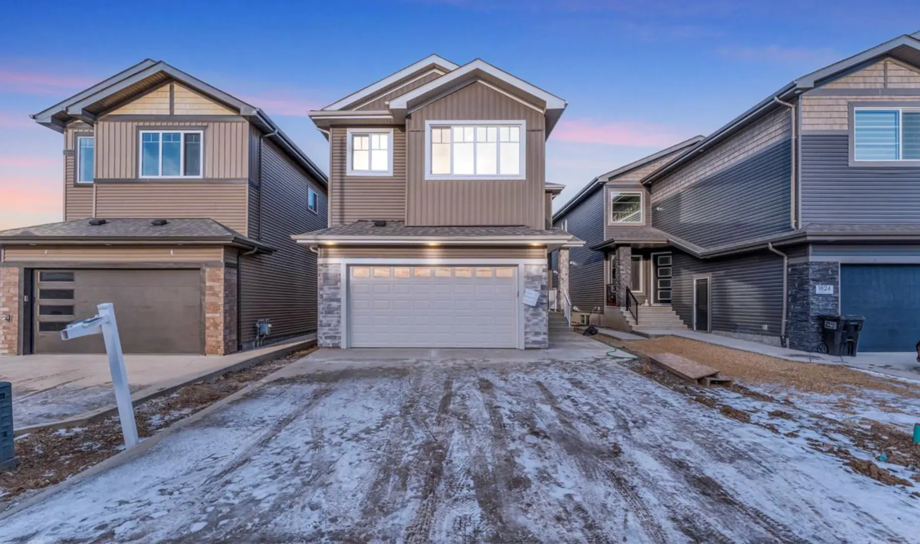 Exterior of a completed 2,800-square-foot home in Laurel, Edmonton